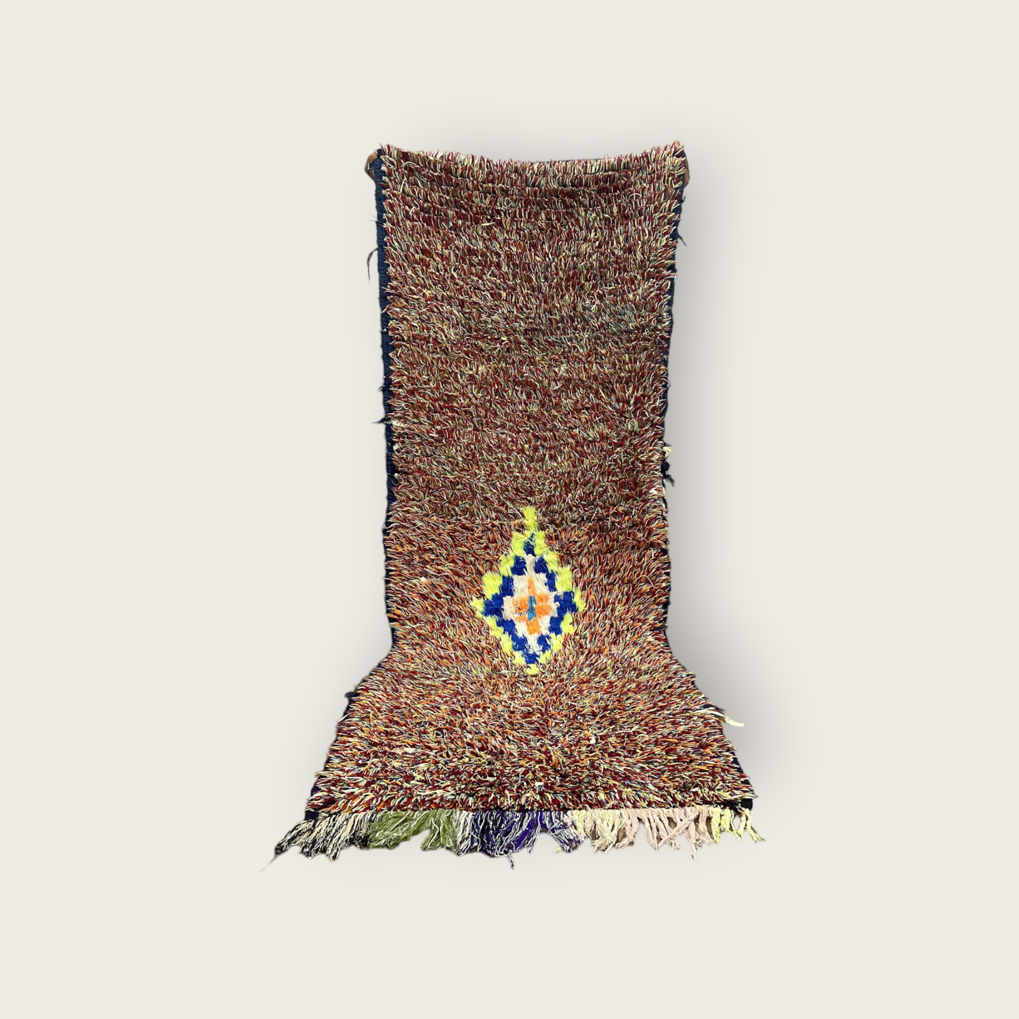 2x6 ft Handmade Eclectic Home Decor Patchwork Outdoor Rug Runner - Berber Moroccan Vintage Area Rug - Wall Hanging Carpet