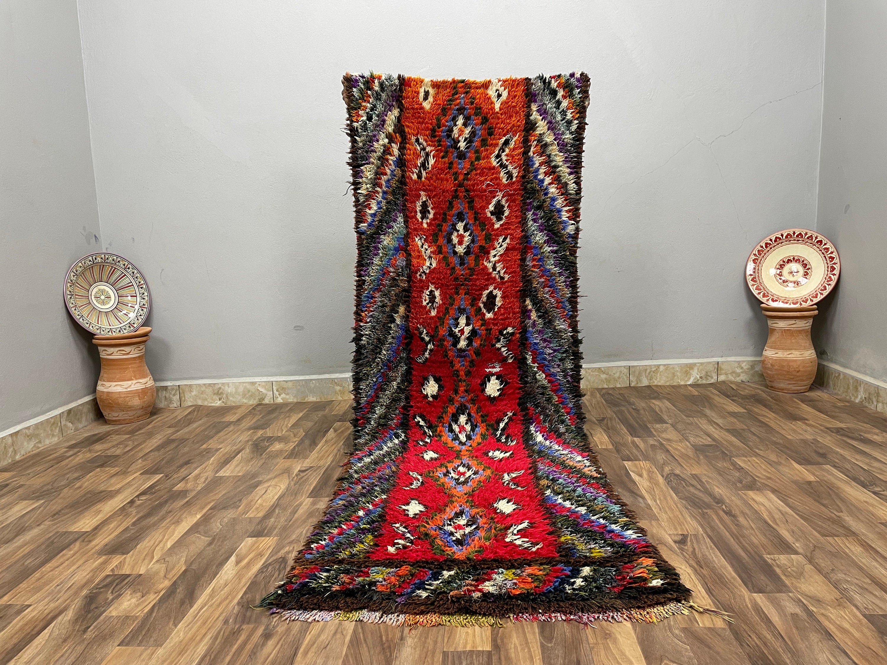 Vintage Morrocan Azilal Berber Rug Runner