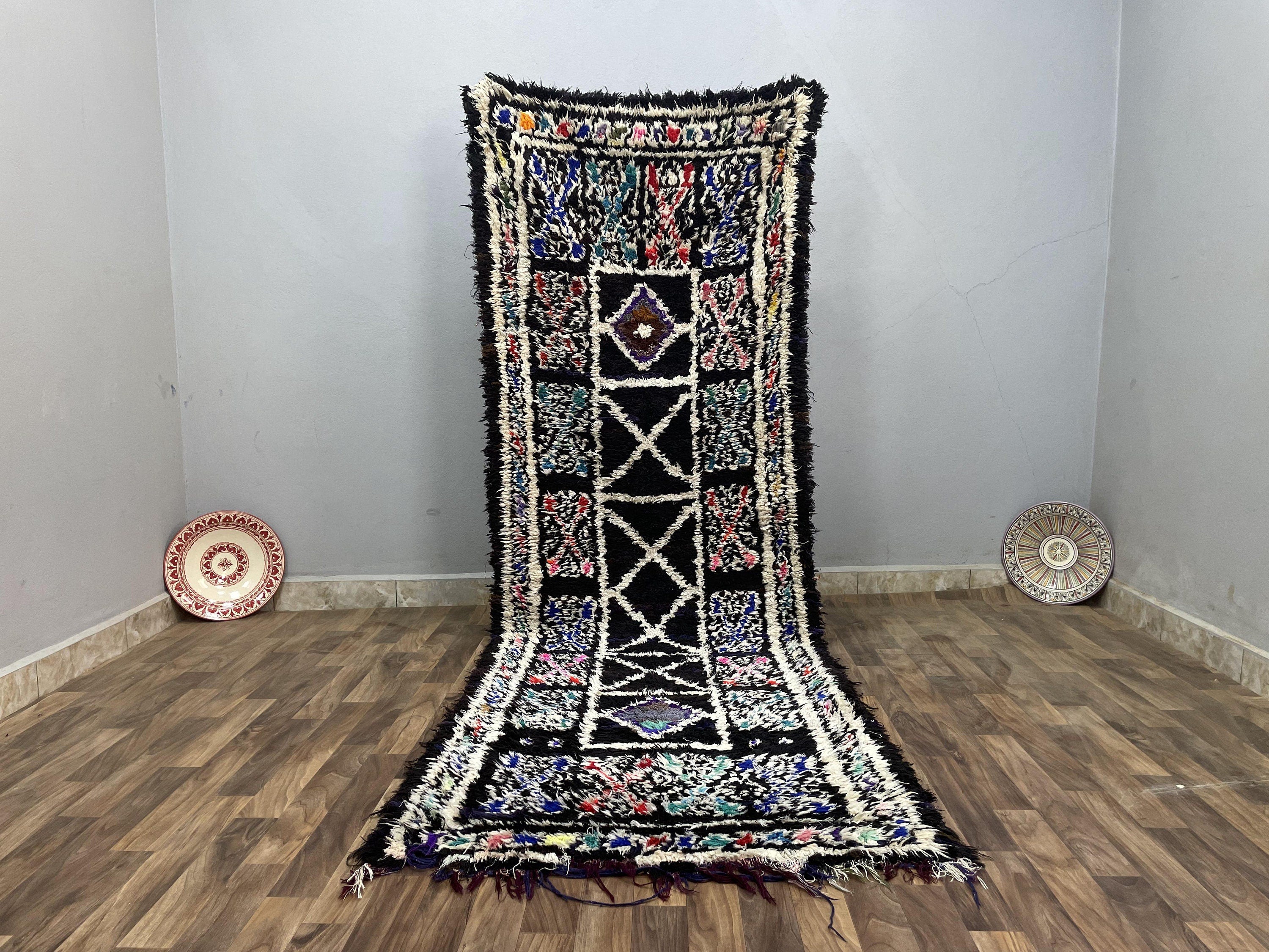 3x9ft Handmade Moroccan Beniourain Wool Rug