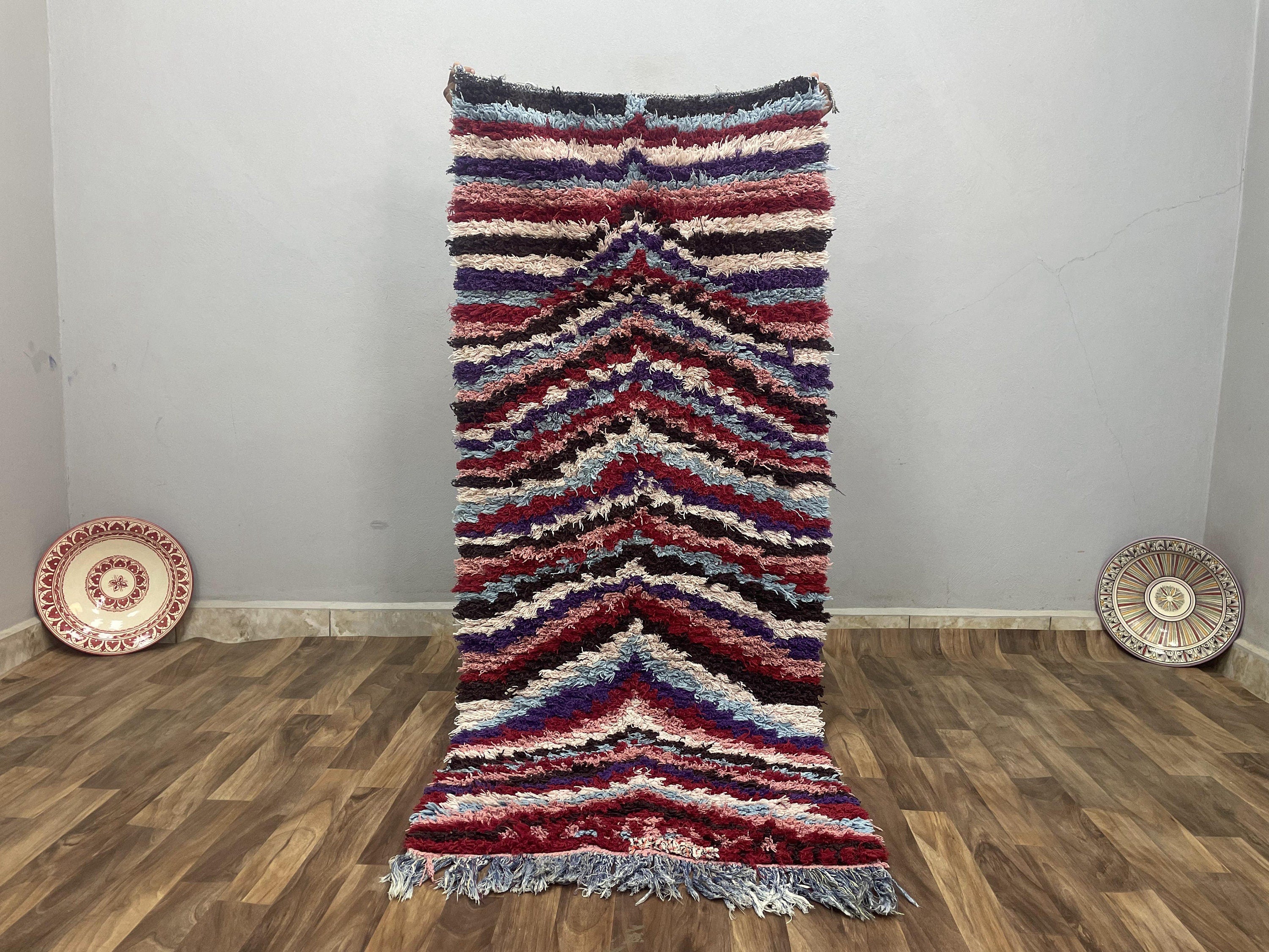 2x6ft Handmade Striped Runner Rug
