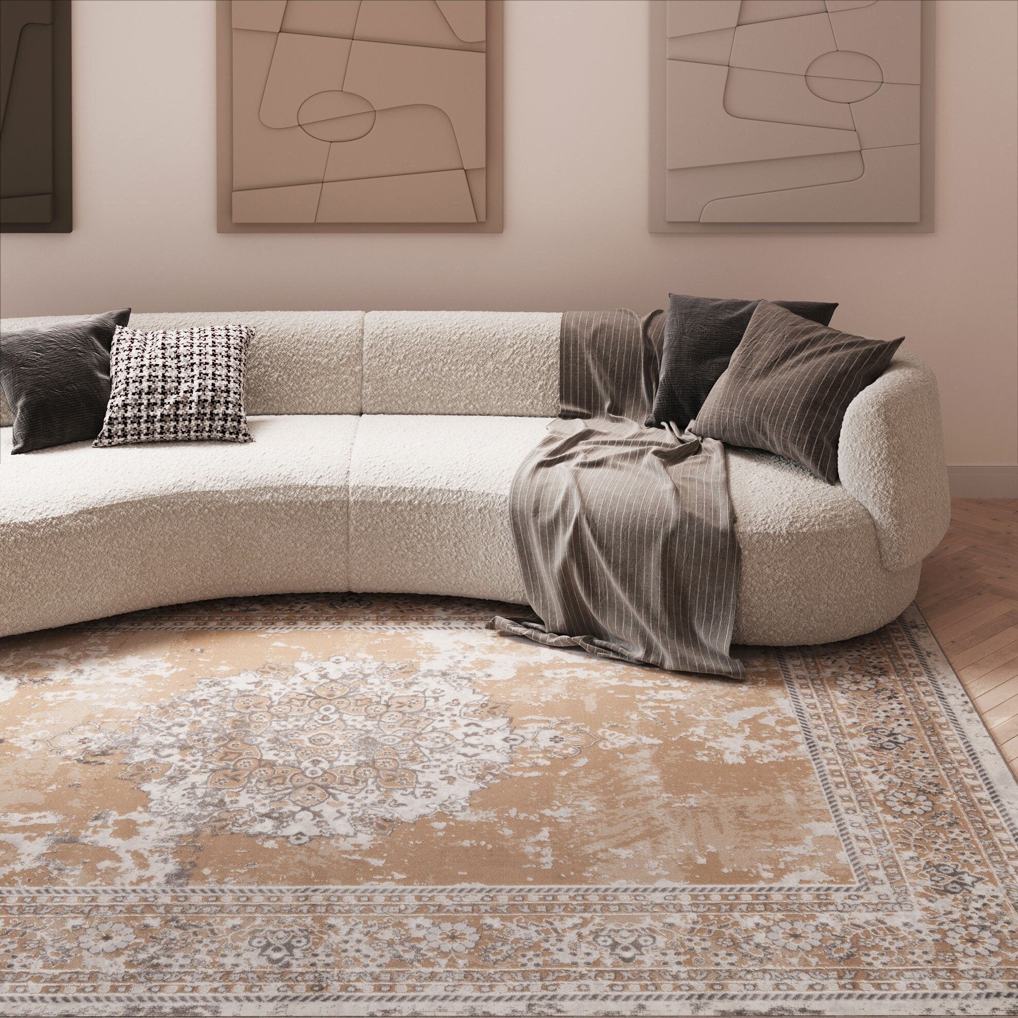 Neutral Beige Silver