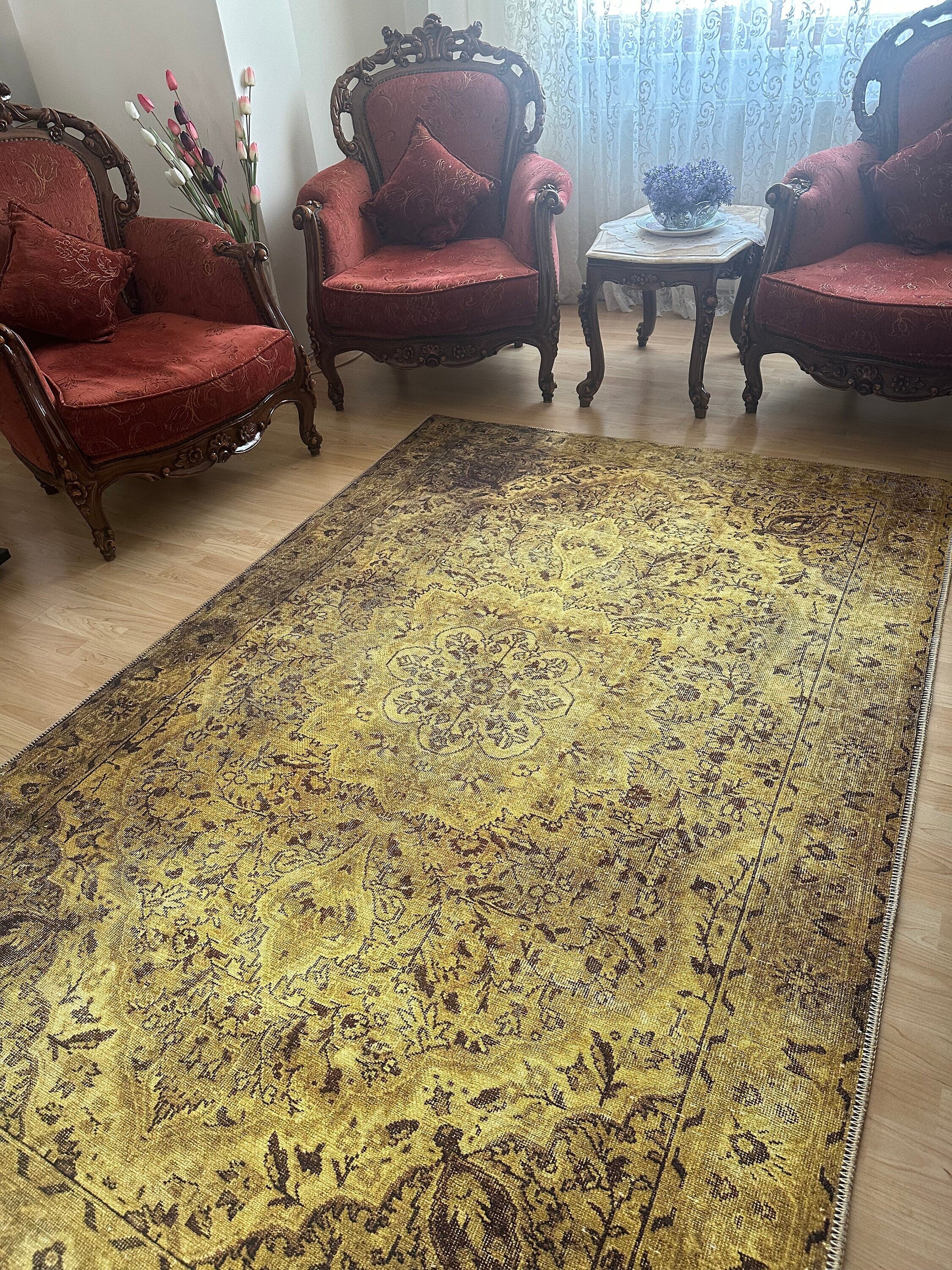 Yellow Vintage Rug