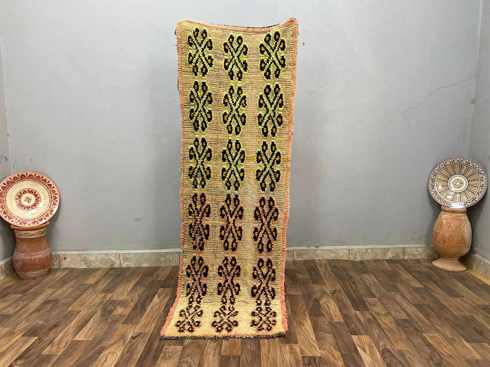 Amazing Handcrafted Moroccan Abstract Beni Ourain